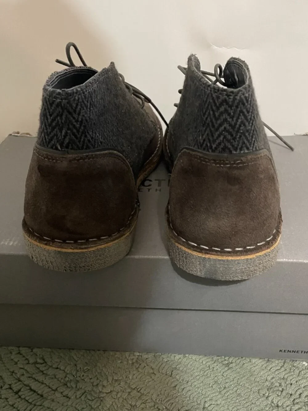 Kenneth Cole Reaction Passage Boot Brown Chukka Lace-Up Boots US 8.5 NWT